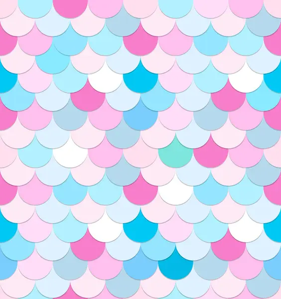 Pink Blue Color Scales Seamless Pattern Fish Scales Background Texture — Stock Vector