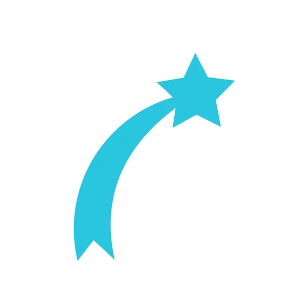 Ícone Estrela Ascensão Conjunto Ícone Azul — Vetor de Stock