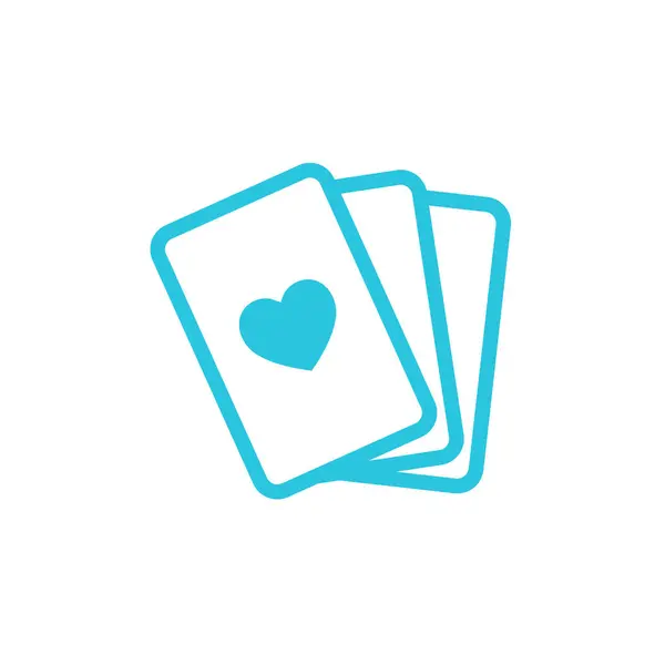 Cards Icon Blue Icon Set — Stock Vector