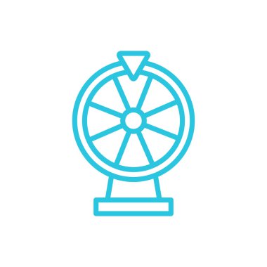 Şanslı Çarkıfelek. Mavi simge setinden.