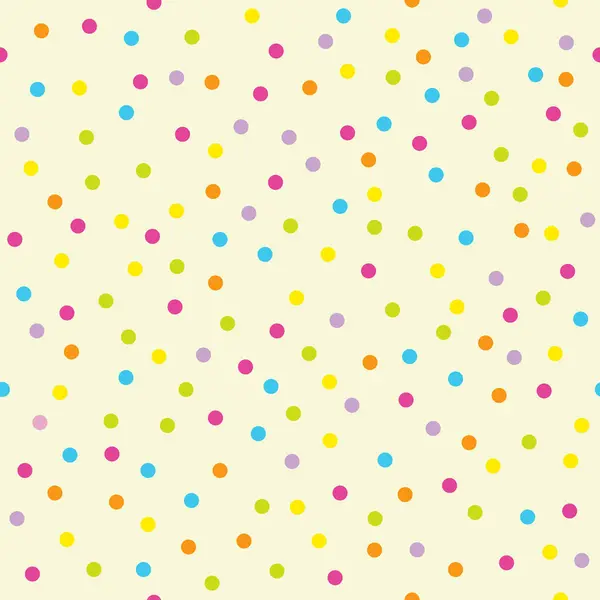 Celebration Colorful Confetti Seamless Pattern — Stock Vector