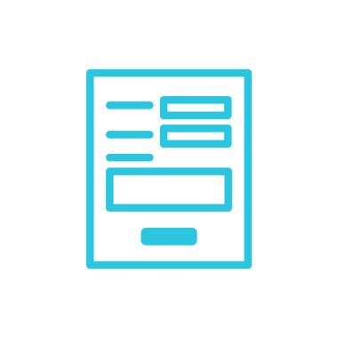 Uygulama formu, mavi simge setinden.