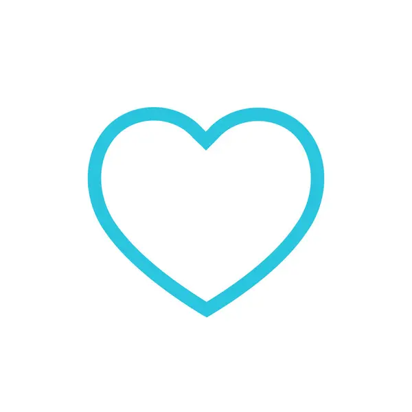 Vita Hjärtats Ikon Isolerad Vit Bakgrund Från Blå Ikon Set — Stock vektor