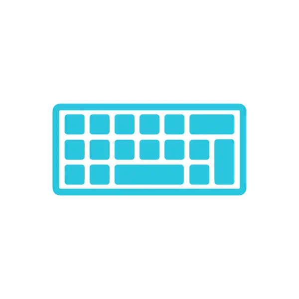 Keyboard Icon Stylized Isolated White Background Stock Illustration