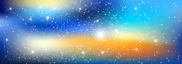 Universe Banner Matrix Glowing Stars Space Background Vector Graphics