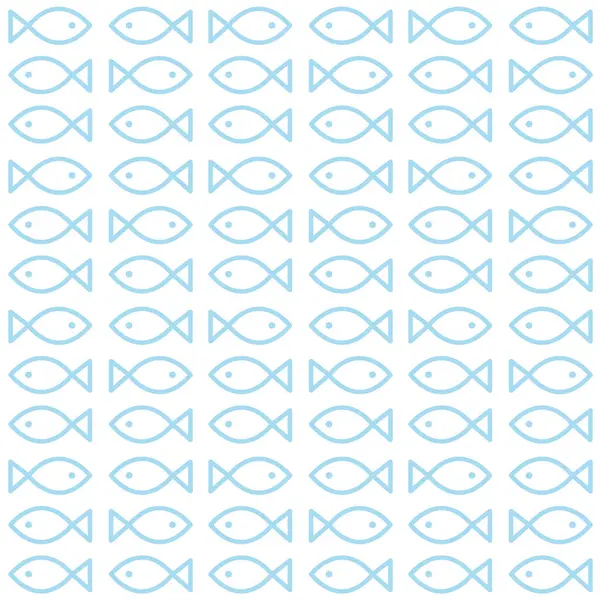 Havsfisk Sömlöst Mönster Struktur Mönster Royaltyfria illustrationer