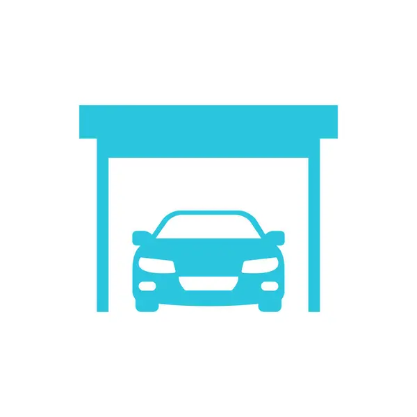 Autó Javítás Szolgáltatás Elölnézeti Ikon Kék Ikonkészletből Stock Vektor