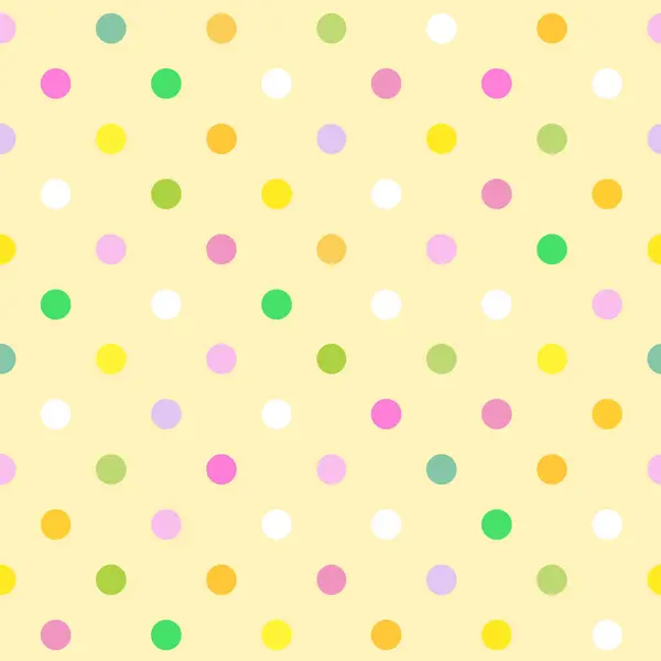 Polka Dot Patroon Kleurrijke Naadloze Textuur Stockillustratie