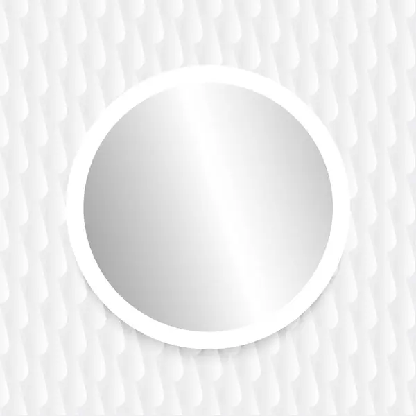 Espelho Com Moldura Branca Telha Decorativa Parede Ilustração De Stock