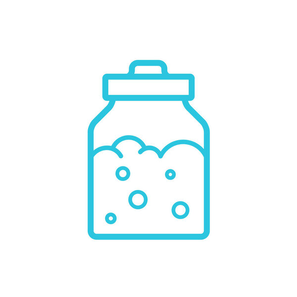 Стартер, иконка из активного теста, изоляция на белом фоне. Из набора синих значков.