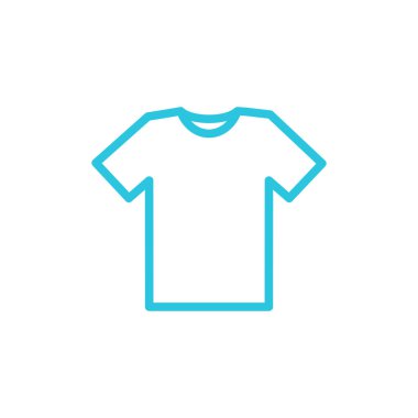 Simple Men tişört ikonu. Beyaz arka planda izole edilmiş. Mavi simge setinden.