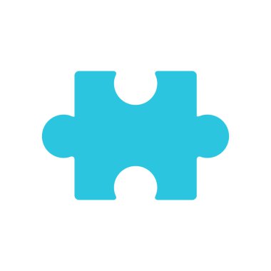 Bulmaca Simgesi. Sorun çözme, beyaz arka planda eksik parça. Sembol. 