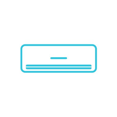 Klima ikonu. Beyaz arka planda izole edilmiş. Mavi simge setinden.