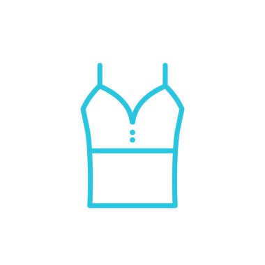 Keten yaz doğal beyaz ekin üst simgesi. Beyaz arka planda izole edilmiş. Mavi simge setinden.