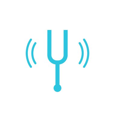 Akort çatal simgesini yeniden başlat. Beyaz arka planda izole edilmiş. Mavi simge setinden.