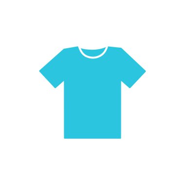 Simple Men tişört ikonu. Beyaz arka planda izole edilmiş. Mavi simge setinden.