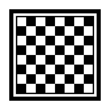 Satranç tahtası tasarımı. Beyaz arka planda izole edilmiş..