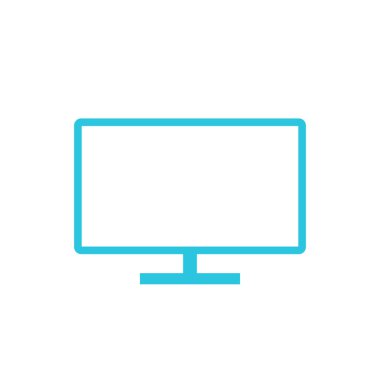 Simgeyi İzle. Beyaz arka planda izole edilmiş. Mavi simge seti.