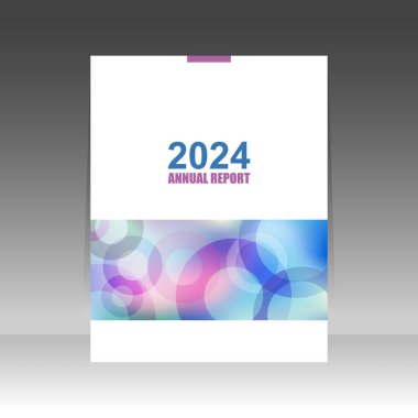 Yıllık Rapor 2024, soyut kapak tasarımı