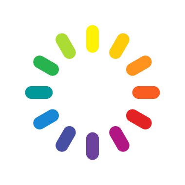 Colorful Loading Bar Symbol, Vibrant UI Element