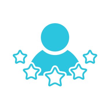 Experience icon. Isolated on white background. From blue icon set