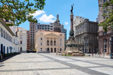 Brezilya, Sao Paulo 'daki Collegio Meydanı ve Adalet Divanı.