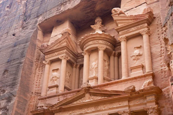 Ancient Petra in Aqaba. Travel, vacation and exploration tourism concept . High quality photo