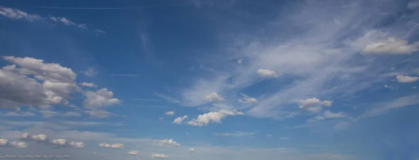Panoramic horizon sky background, sky clouds