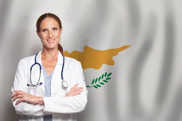 Cyprus general practitioner doctor on the flag of Cyprus