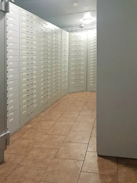 Storage with private deposit grey cells in the bank