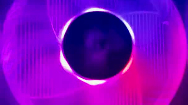 Barevné Neonové Podsvícení Rgb Ventilátoru Počítače — Stock video