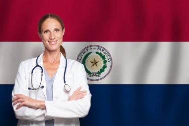Paraguaylı pratisyen doktor Paraguay bayrağında pratisyen hekim.