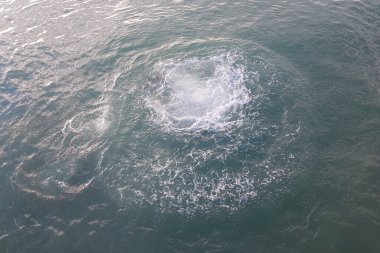 Kuzey akıntısı patlaması, su altı kabarcıkları, gaz tehlikesi, su sıçratma