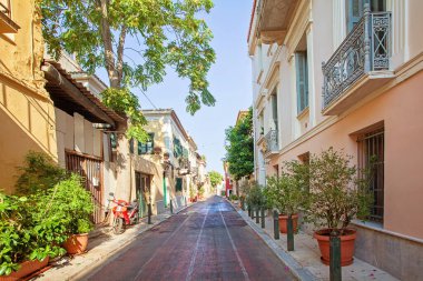 Atina, Yunanistan 'da renkli bir bina