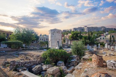 Roman Agora and Tower of the Winds in Athens, Greece clipart