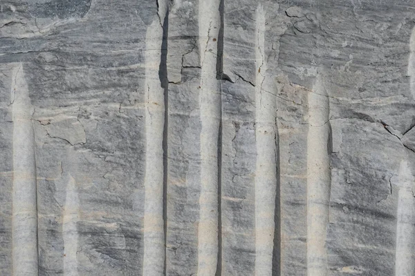 Marmeren Blok Met Steengroeve Extractie Sneden Metamorfe Rock Achtergrond Textuur — Stockfoto