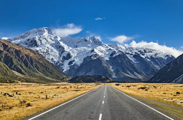 Mount Sefton Part Southern Alps Mount Cook National Park South Stock Photo