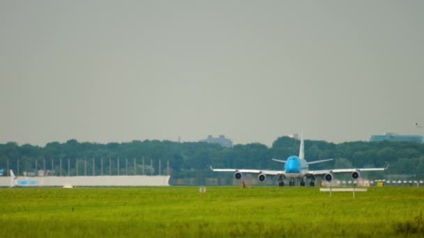 Amsterdam Netherlands July 2017 Passenger Carrier Klm Airlines Runway Picking — Stock videók