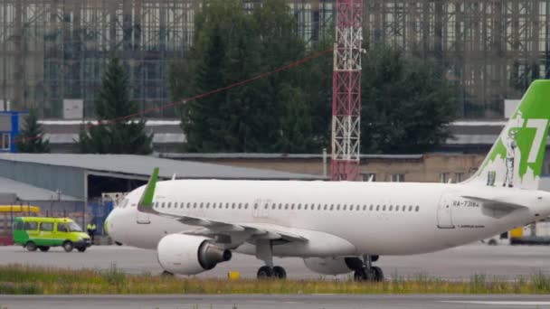 Novosibirsk Rusia Federasi July 2022 Airbus A320 73182 Airlines Airlines — Stok Video