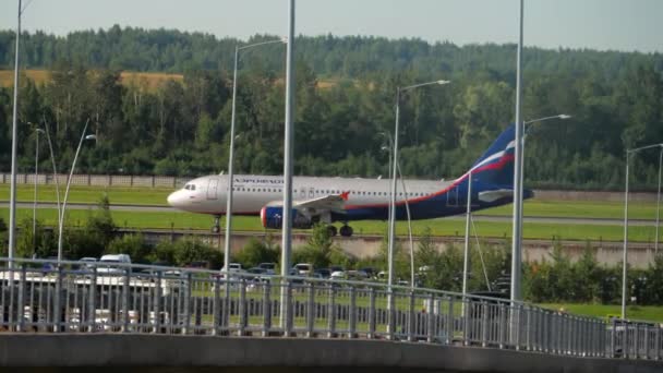 Saint Petersburg Russia July 2022 Airbus A320 214 73744 Aeroflot — Video
