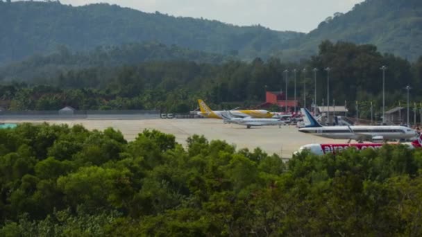 Phuket Thailand 2019年11月26日 机场交通时间 普吉特机场的录像 — 图库视频影像