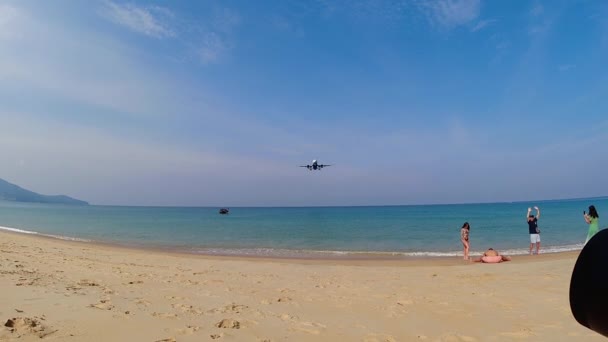Phuket Thailand January 2023 Airbus A320 271N Ivp Indigo Landing — Αρχείο Βίντεο