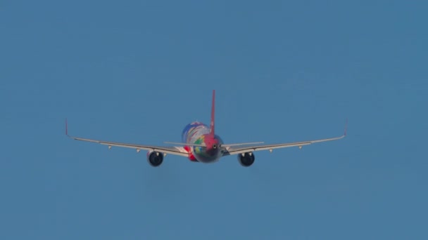 Phuket Thailand Februari 2023 Airbus A320 Van Airasia Geweldige Nieuwe — Stockvideo