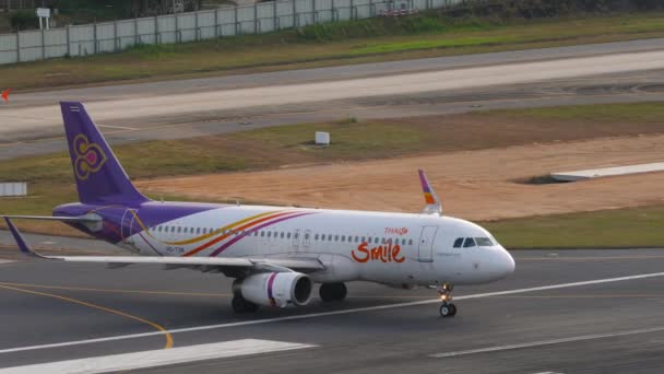 Phuket Thailand February 2023 Passenger Plane Airbus Airbus A320 Txm — 비디오