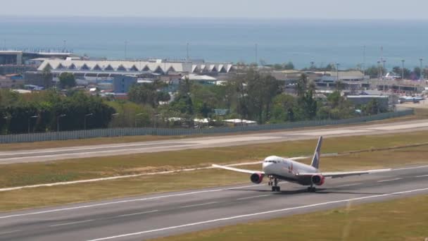 Phuket Tajlandia Luty 2023 Samolot Boeing 767 Lotu Azur Air — Wideo stockowe