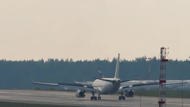 Moscow Russian Federation Juli 2021 Aircraft Airbus A330 Fse Voor — Stockvideo