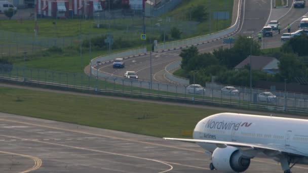 Sochi Russia Temmuz 2022 Geniş Gövdeli Boeing 777 212Er Rsa — Stok video