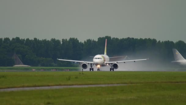 Amsterdam Paesi Bassi Luglio 2017 Airbus A319 Ttc Del Decollo — Video Stock