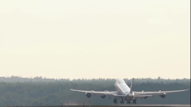 Moscow Russian Federation Липня 2021 Boeing 747 Airbridgecargo Відправлення Аеропорту — стокове відео