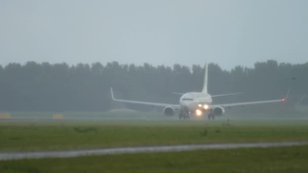 Amsterdam Nizozemsko Června 2017 Vzlet Osobních Letadel Boční Pohled Boeing — Stock video